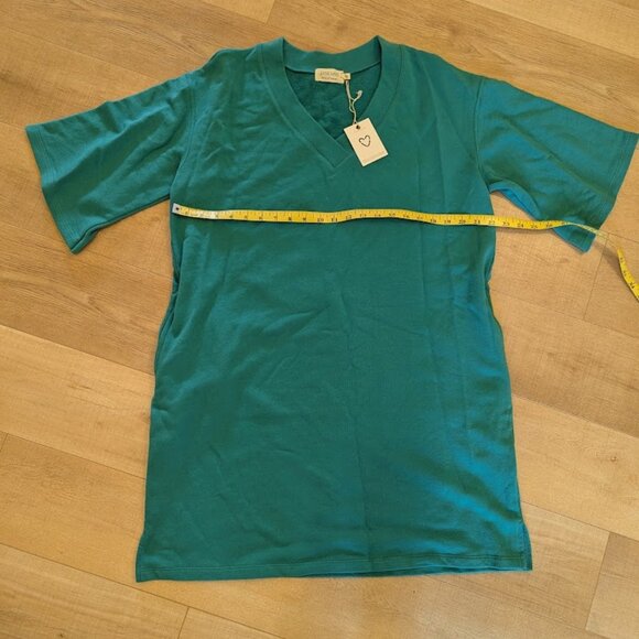 Preloved Brand Sweatshirt V-Neck Dress - Picture 5 of 6